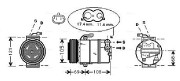 OLK316 Kompresor, klimatizace AVA QUALITY COOLING