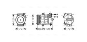 OLAK418 Kompresor, klimatizace AVA QUALITY COOLING