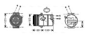 OLAK438 Kompresor, klimatizace AVA QUALITY COOLING