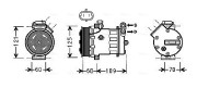 OLK475 Kompresor, klimatizace AVA QUALITY COOLING