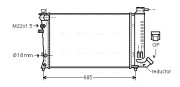PEA2140 Chladič, chlazení motoru AVA QUALITY COOLING