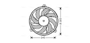 PE7528 Větrák, chlazení motoru AVA QUALITY COOLING