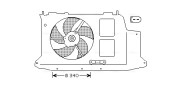 PE7532 Větrák, chlazení motoru AVA QUALITY COOLING