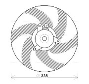 PE7533 Větrák, chlazení motoru AVA QUALITY COOLING