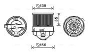 PE8370 Elektromotor, vnitřní ventilátor AVA QUALITY COOLING