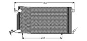 PEA5187 Kondenzátor, klimatizace AVA QUALITY COOLING