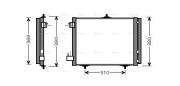 PEA5295D Kondenzátor, klimatizace AVA QUALITY COOLING