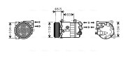 PEK326 Kompresor, klimatizace AVA QUALITY COOLING