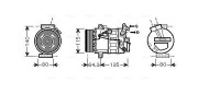 RTK394 Kompresor, klimatizace AVA QUALITY COOLING