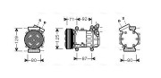 RTK401 Kompresor, klimatizace AVA QUALITY COOLING