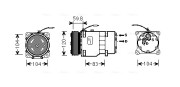 RTAK402 Kompresor, klimatizace AVA QUALITY COOLING