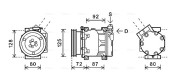 RTK479 Kompresor, klimatizace AVA QUALITY COOLING