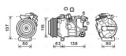 RTAK630 Kompresor, klimatizace AVA QUALITY COOLING