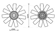 RTF558 AVA QUALITY COOLING ventilátor chladenia motora RTF558 AVA QUALITY COOLING