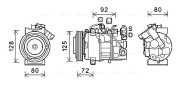 RTK628 Kompresor, klimatizace AVA QUALITY COOLING