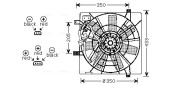 SB7501 AVA QUALITY COOLING ventilátor chladenia motora SB7501 AVA QUALITY COOLING
