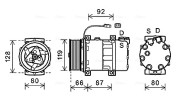 SCK040 Kompresor, klimatizace AVA QUALITY COOLING