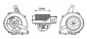 ST8044 Elektromotor, vnitřní ventilátor AVA QUALITY COOLING