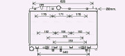 SU2114 Chladič, chlazení motoru AVA QUALITY COOLING