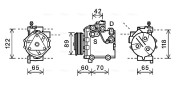 SZK125 Kompresor, klimatizace AVA QUALITY COOLING