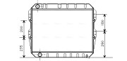 TO2134 AVA QUALITY COOLING chladič motora TO2134 AVA QUALITY COOLING