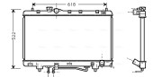 TO2242 Chladič, chlazení motoru AVA QUALITY COOLING