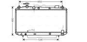 TO2299 Chladič, chlazení motoru AVA QUALITY COOLING