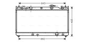 TO2341 Chladič, chlazení motoru AVA QUALITY COOLING