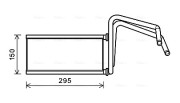 TO6714 AVA QUALITY COOLING výmenník tepla vnútorného kúrenia TO6714 AVA QUALITY COOLING