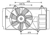 TO7580 Větrák, chlazení motoru AVA QUALITY COOLING
