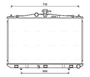 TOA2670 Chladič, chlazení motoru AVA QUALITY COOLING