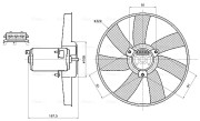 VN7444 Větrák, chlazení motoru AVA QUALITY COOLING