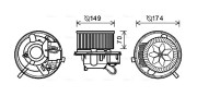 VN8339 Elektromotor, vnitřní ventilátor AVA QUALITY COOLING