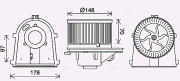 VN8408 Elektromotor, vnitřní ventilátor AVA QUALITY COOLING