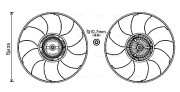 VNF332 Větrák, chlazení motoru AVA QUALITY COOLING