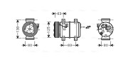 VOK120 Kompresor, klimatizace AVA QUALITY COOLING