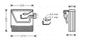 VOV111 AVA QUALITY COOLING výparník klimatizácie VOV111 AVA QUALITY COOLING