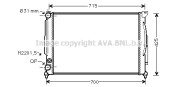 AI2105 AVA QUALITY COOLING chladič motora AI2105 AVA QUALITY COOLING