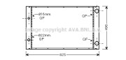 AI2268 Chladič, chlazení motoru AVA QUALITY COOLING