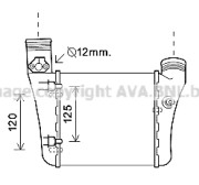 AI4333 AVA QUALITY COOLING chladič plniaceho vzduchu AI4333 AVA QUALITY COOLING