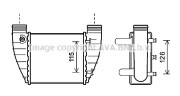 AI4345 AVA QUALITY COOLING chladič plniaceho vzduchu AI4345 AVA QUALITY COOLING