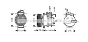 AIK295 Kompresor, klimatizace AVA QUALITY COOLING