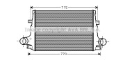 AL4096 AVA QUALITY COOLING chladič plniaceho vzduchu AL4096 AVA QUALITY COOLING