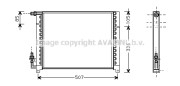 AL5061 AVA QUALITY COOLING kondenzátor klimatizácie AL5061 AVA QUALITY COOLING