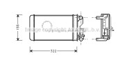 AL6032 AVA QUALITY COOLING výmenník tepla vnútorného kúrenia AL6032 AVA QUALITY COOLING