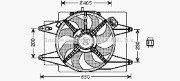 AL7509 AVA QUALITY COOLING ventilátor chladenia motora AL7509 AVA QUALITY COOLING