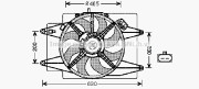 AL7515 AVA QUALITY COOLING ventilátor chladenia motora AL7515 AVA QUALITY COOLING
