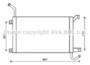 AU2223 Chladič, chlazení motoru AVA QUALITY COOLING
