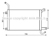 AU2224 Chladič, chlazení motoru AVA QUALITY COOLING