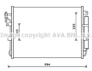 AU5215D AVA QUALITY COOLING kondenzátor klimatizácie AU5215D AVA QUALITY COOLING